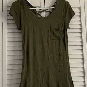 Dark green top, size medium